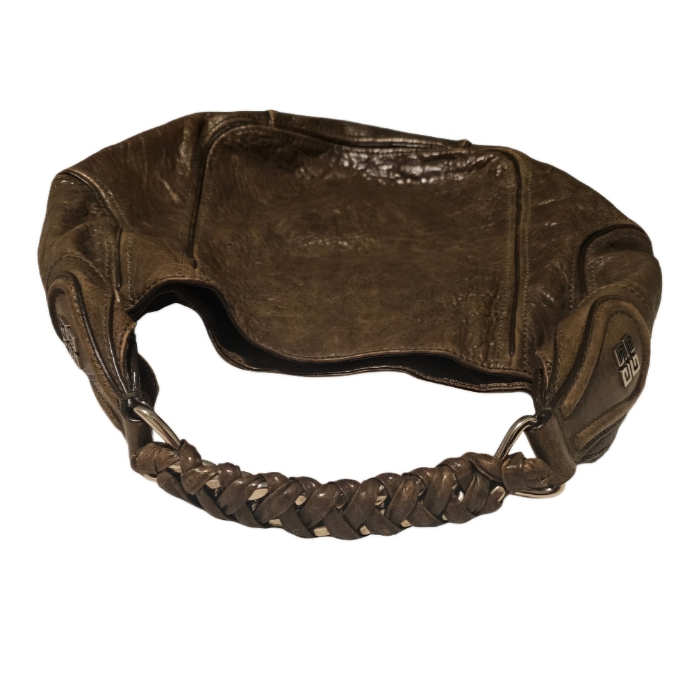 Authentic Givenchy Eclipse Pebbled Leather Should… - image 5